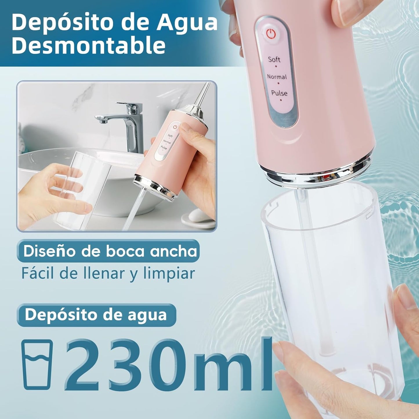 Irrigador Bucal profesional - hydroSmile IPX7