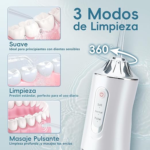 Irrigador Bucal profesional - hydroSmile IPX7